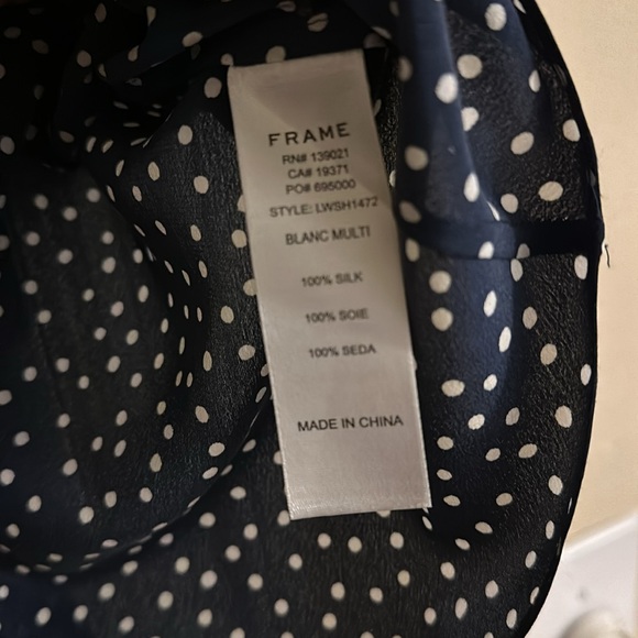 FRAME Polka Dot Silk Spaghetti Strap - Picture 4 of 4